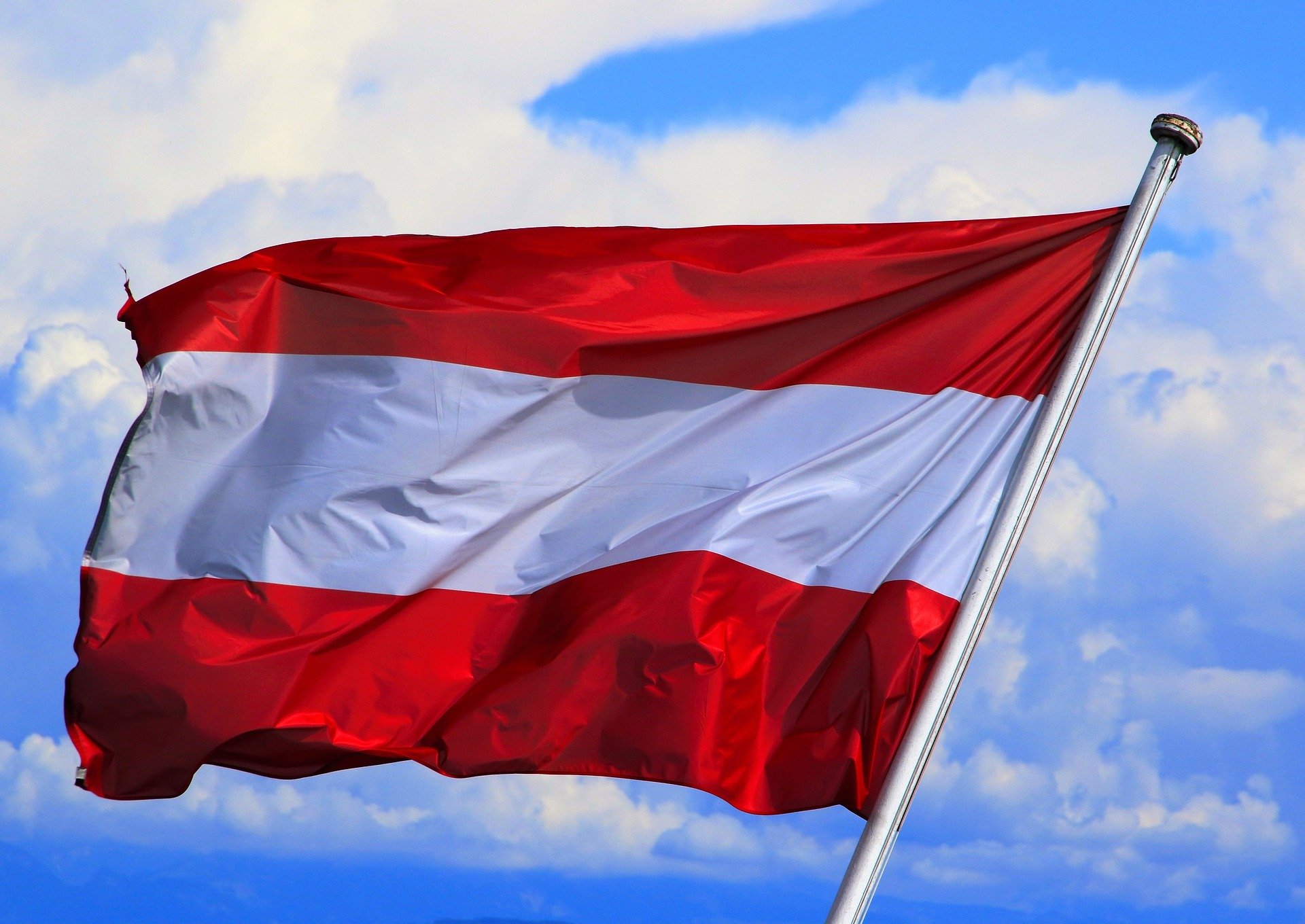 Nationalfeiertag Österreich-Fahne