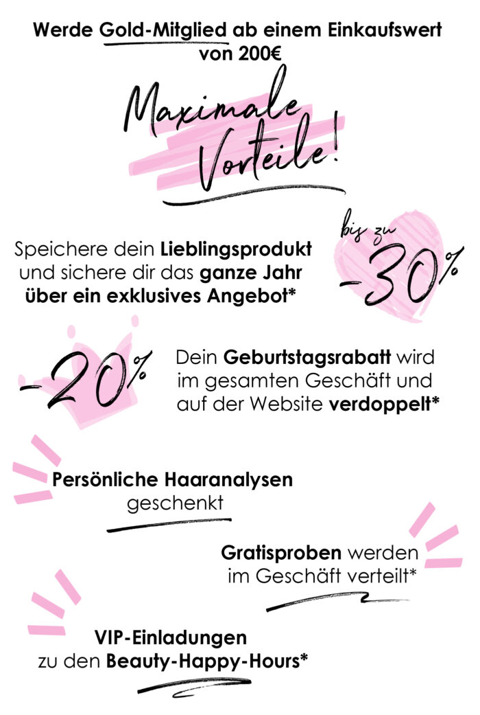 Récap Avantages Club Beauty Addicts Gold 100